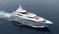 2 Ladies superyacht - view from above